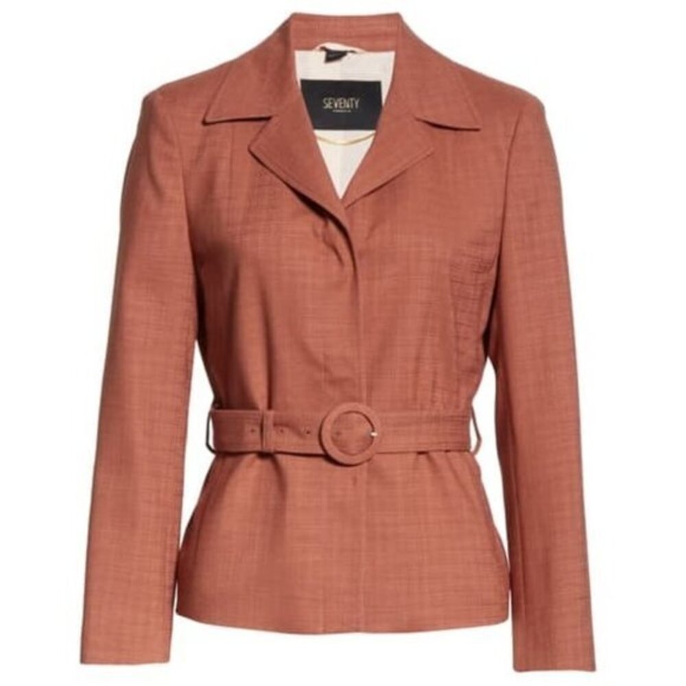 **CLOSET CLEAROUT** 
Seventy Venezia Textured Belted Jacket